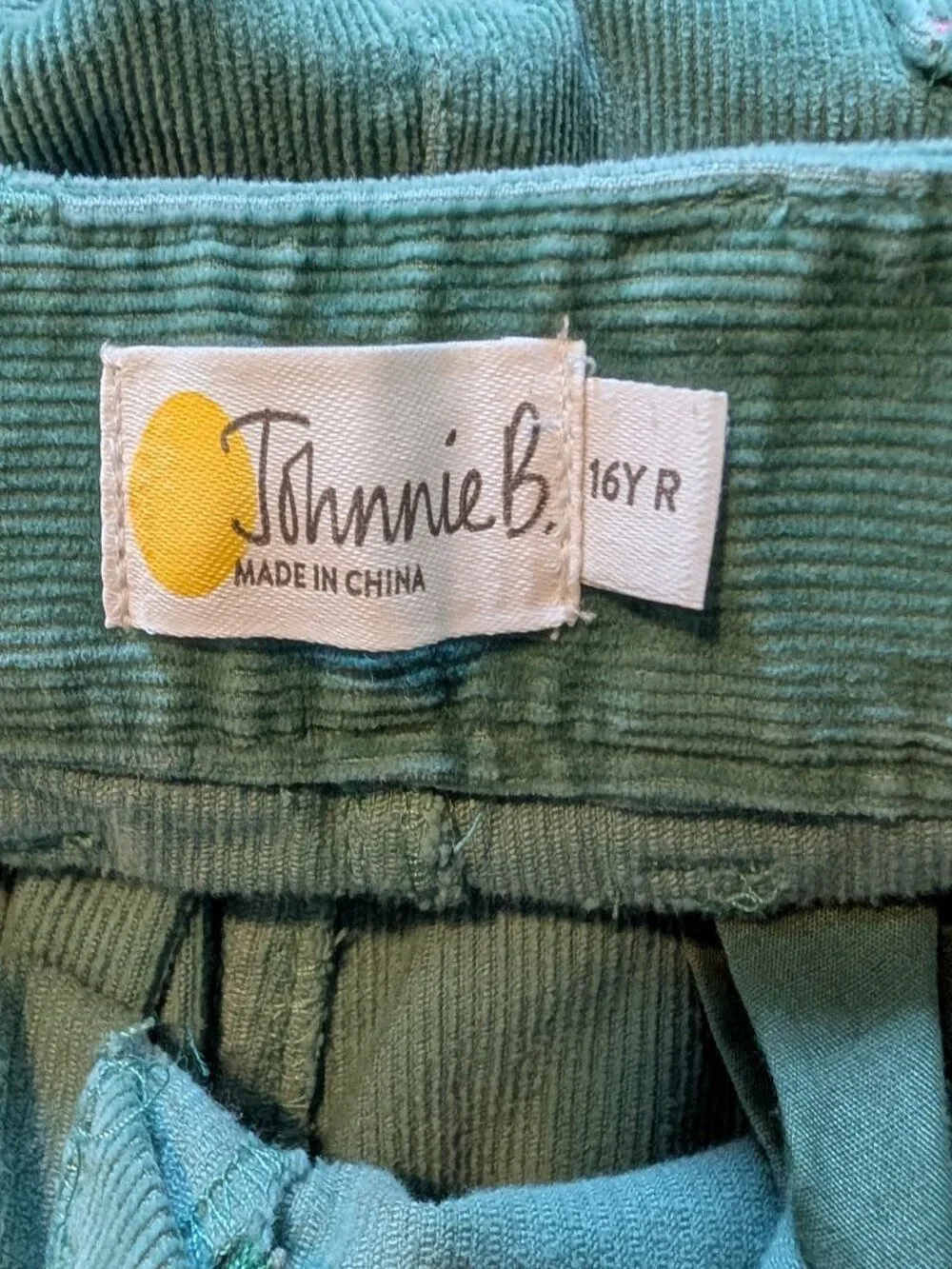 Johnnie B (by Boden) Teal Corduroy Pants – Size 16Y (Regular)